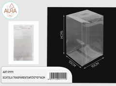 Scatola trasparente 4pz 10x10x16cm
