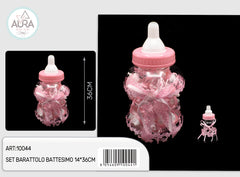 Set barattolini biberon 30pz 14x36cm rosa