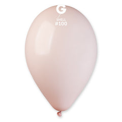 12-inch pastel shell latex balloons, 100 cf.