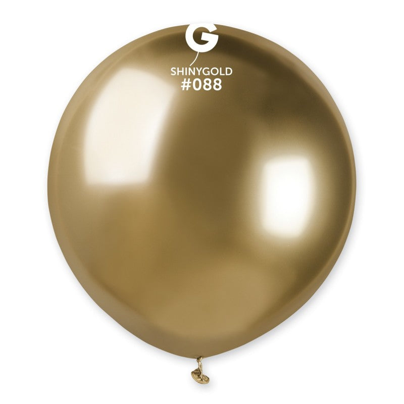 19inch shiny gold latex balloons cf.25