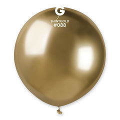 19inch shiny gold latex balloons cf.25