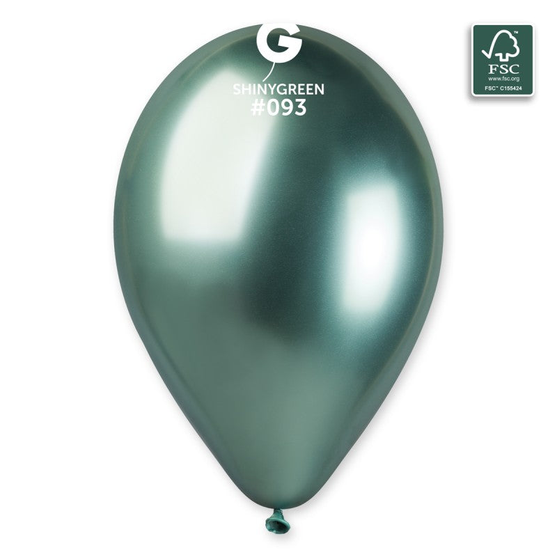 13inch shiny green latex balloons cf.50