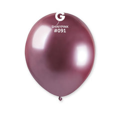 5inch shiny pink latex balloons cf.100