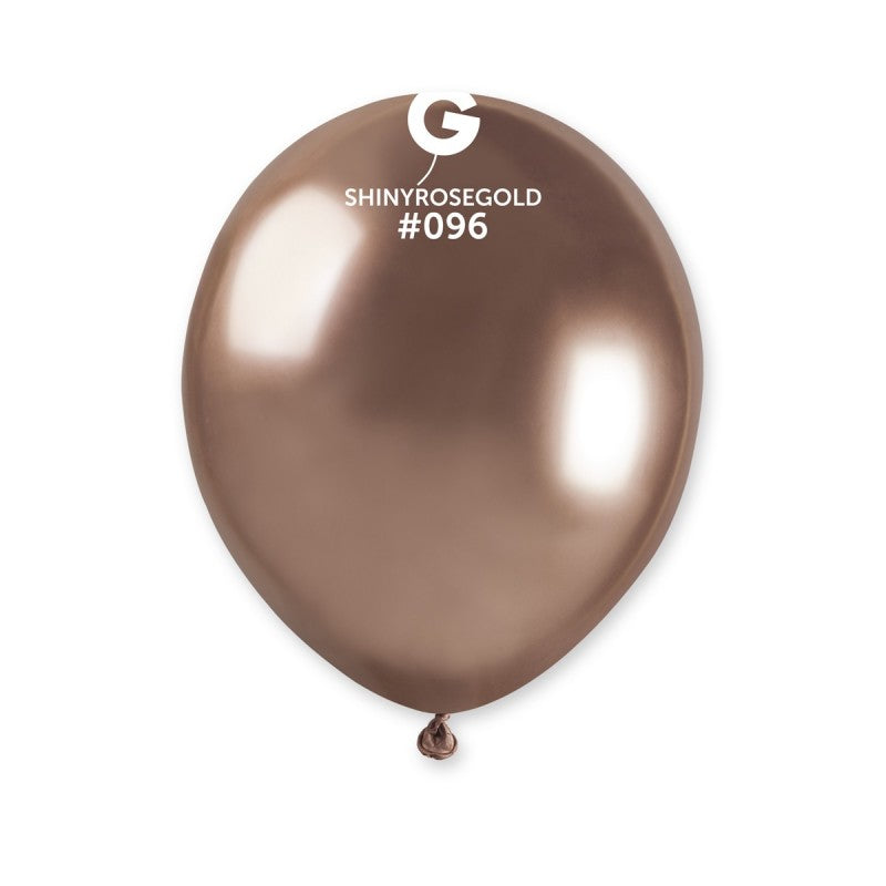 5-inch latex shiny rose gold balloons, 100 pcs