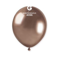 5-inch latex shiny rose gold balloons, 100 pcs