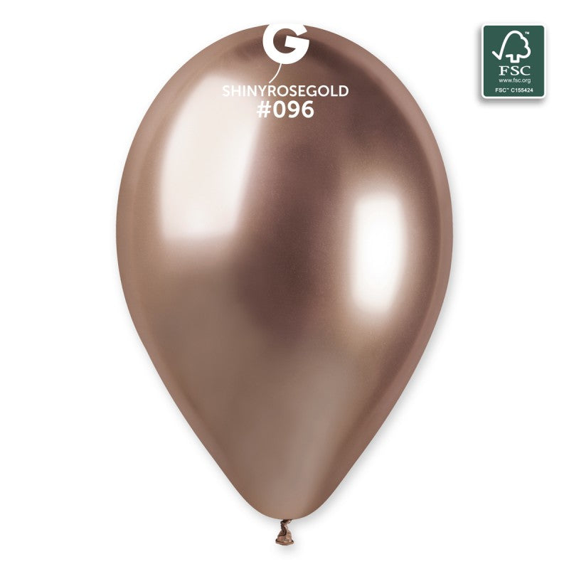 13inch shiny rose gold latex balloons cf.50