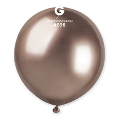 19-inch shiny rose gold latex balloons, cf.25