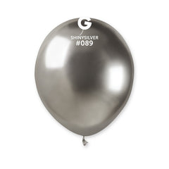 5inch shiny silver latex balloons cf.100