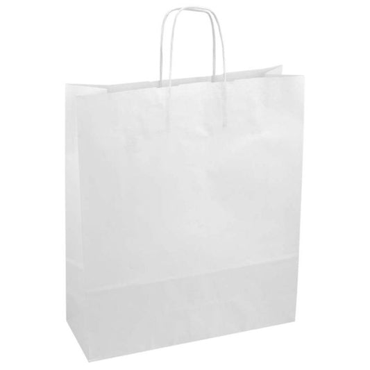 shopper bianco kraft monolucido f.to 36x12x41cm