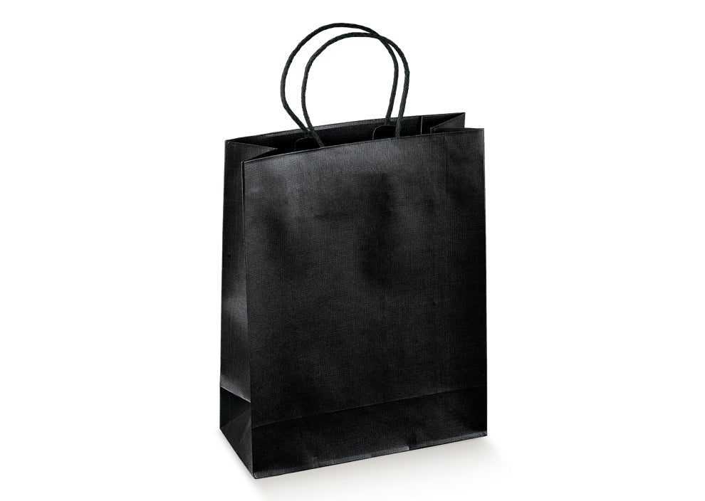 Shopper 19x9x38cm seta nero