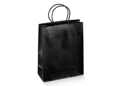 Shopper 19x9x38cm seta nero