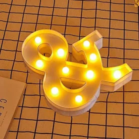 LED Letter "&amp;" 22 cm – Warm Light