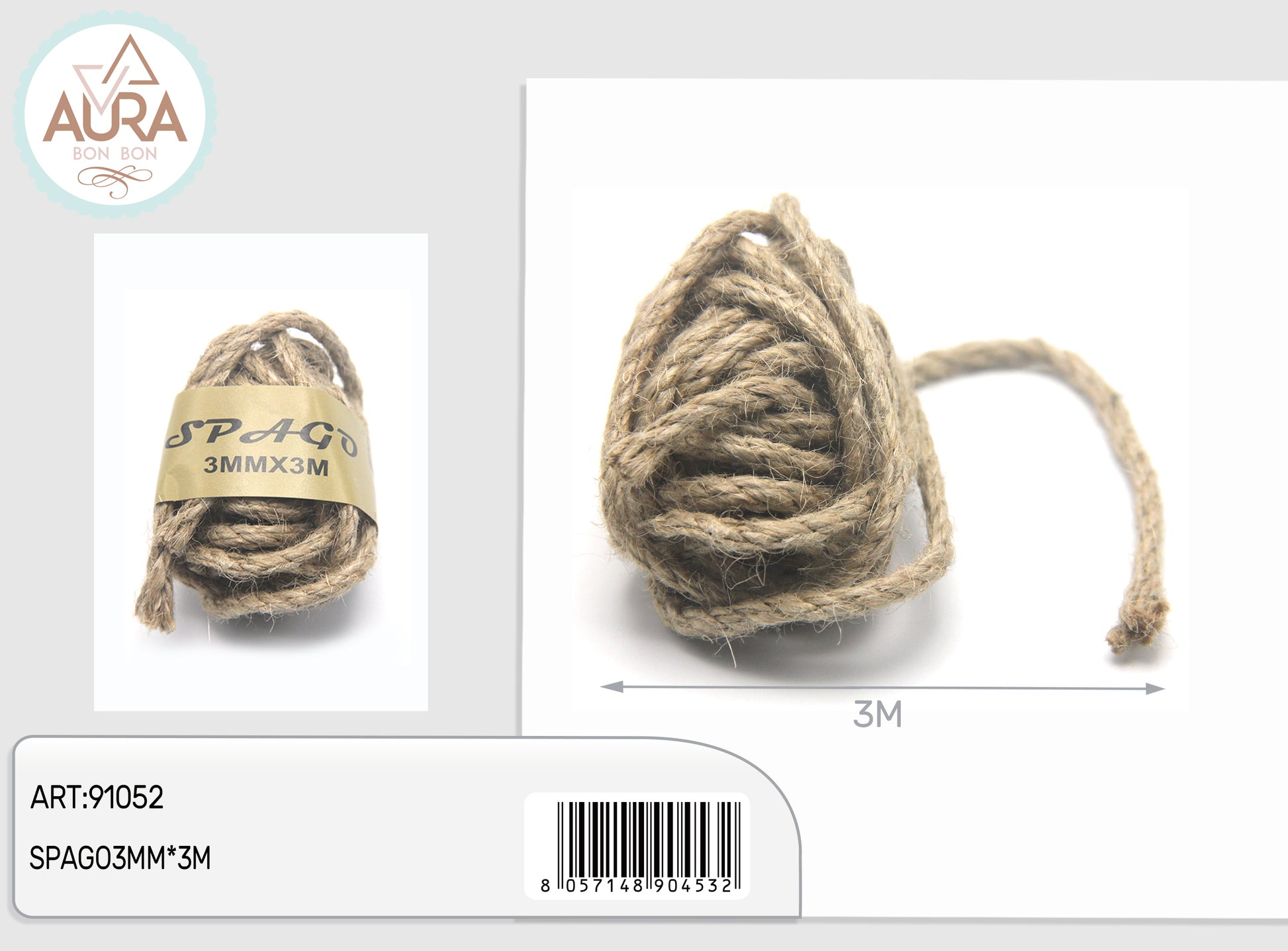 spago 3mm x 3