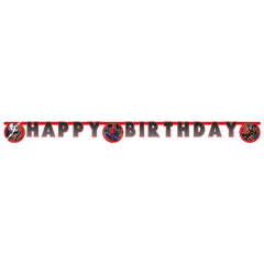 Festone Happy Birthday Spider-Man World of Webs