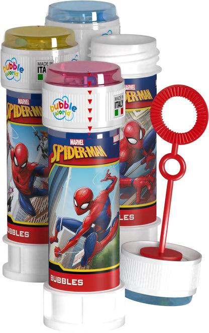 spiderman bolle di sapone