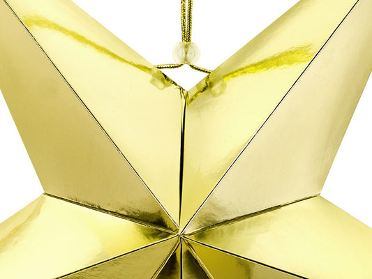 Paper star. 70cm. gold