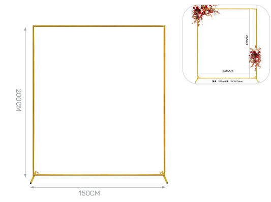 struttura rettangolare 150x200cm