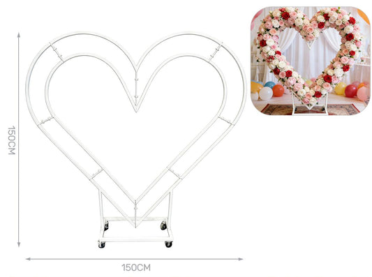 strutture per fiori cuore