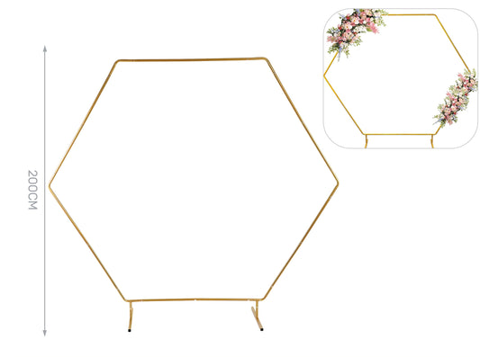 stuttura esagonale 200cm