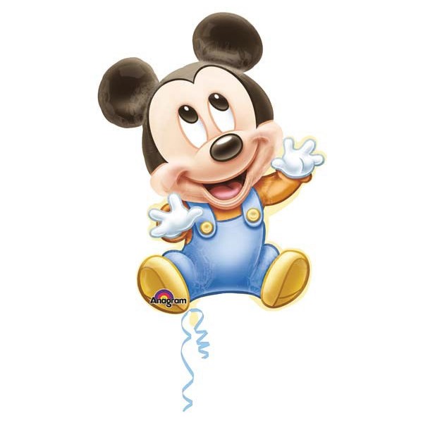 Supershape foil balloon 33x84cm Baby Mickey