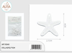 starfish 12pcs 2.7x3cm white
