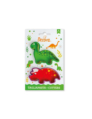 Set 2 tagliapasta dinosauro in plastica