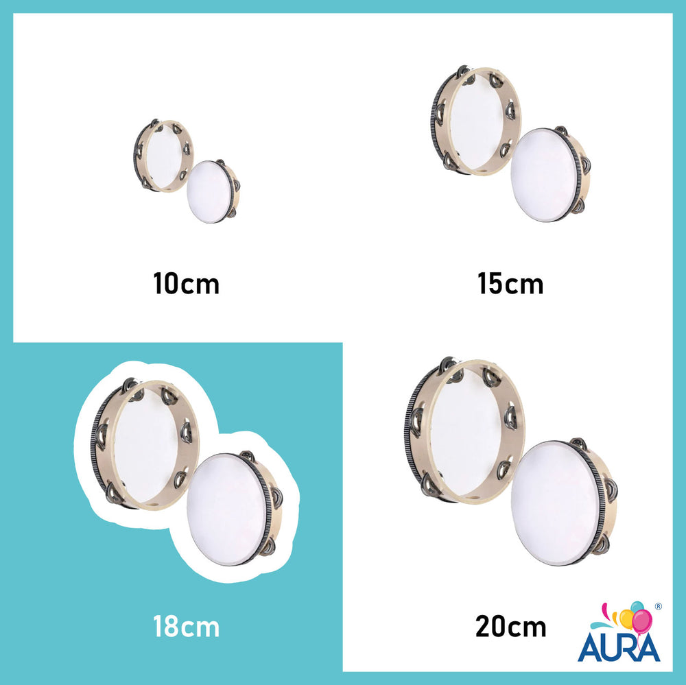 Tamburello personalizzabile Ø 18 cm – Aura, 1 pz
