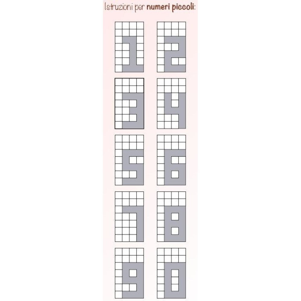 Teglia numeri componibile