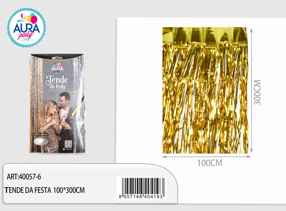 100x300cm gold party tent