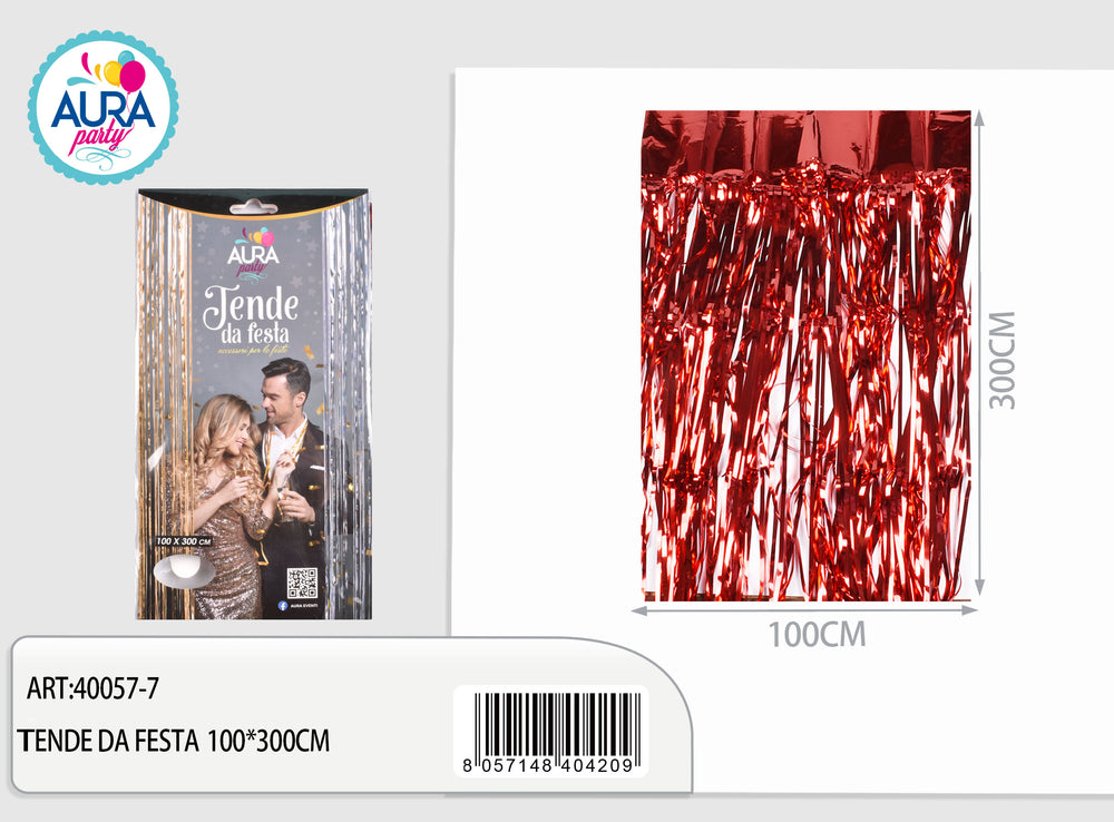 100x300cm red party tent