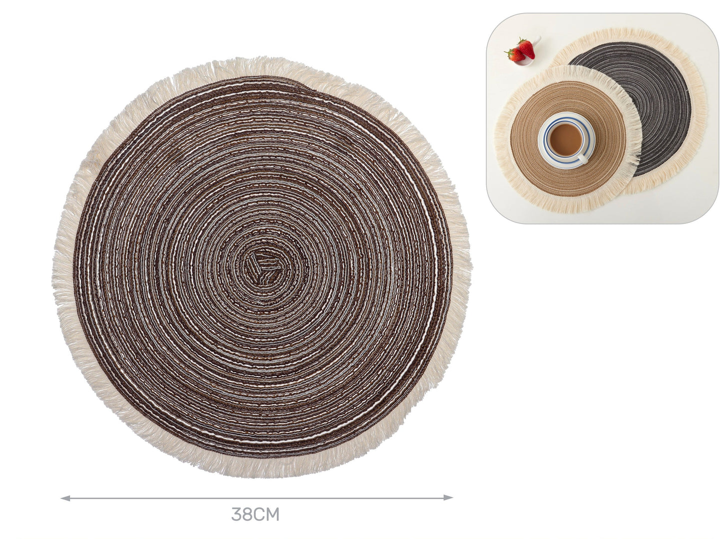 tovaglietta canapa marrone