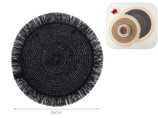 tovaglietta canapa nera