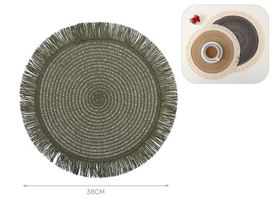 tovaglietta canapa verde