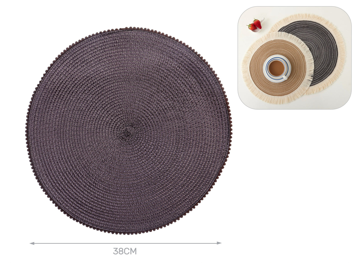 tovaglietta canapa marrone