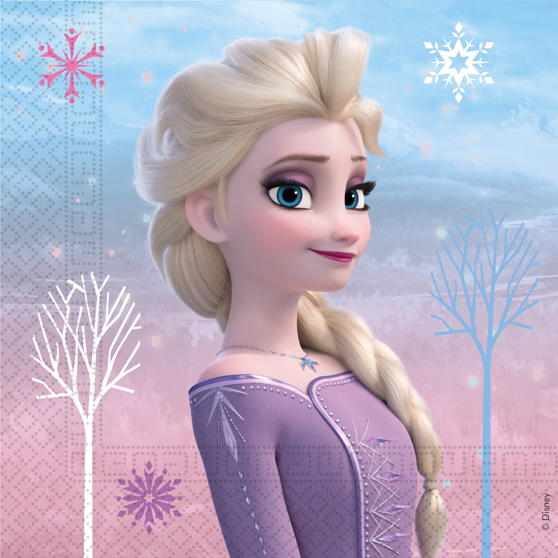 tovaglioli quadrati elsa frozen