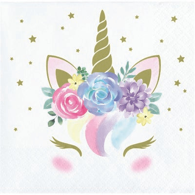 Tovagliolo 25x25cm Unicorno Baby?16 pz