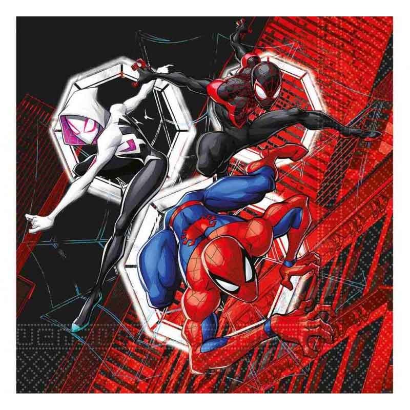 Tovagliolo 33x33 20pz  Spider-Man World of Webs
