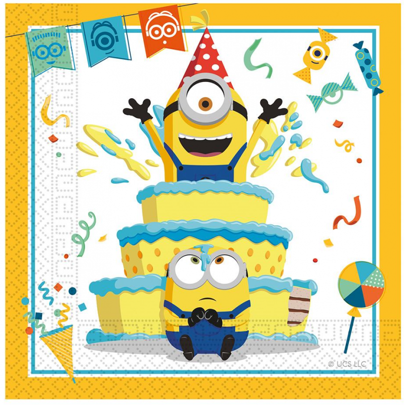 Minions Rise of Gru fsc paper napkins 33x33cm 20pcs