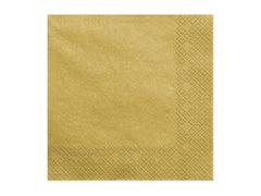 3-ply gold napkins 33x33cm 20pcs