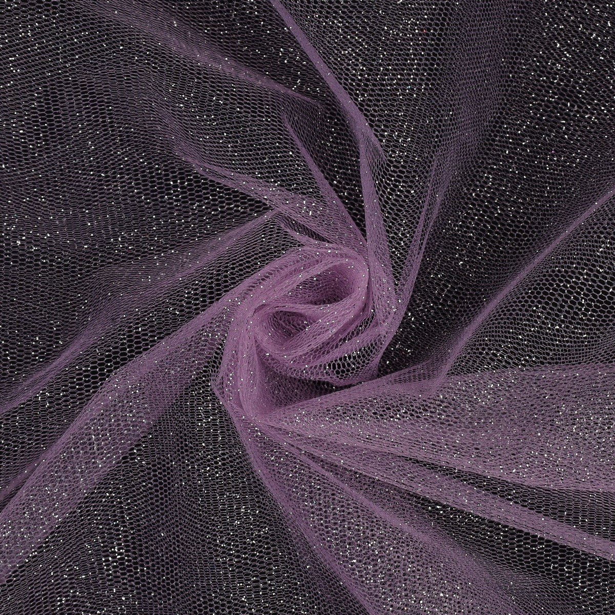 Tulle con glitter lilla 1,5 x 1 m Aura