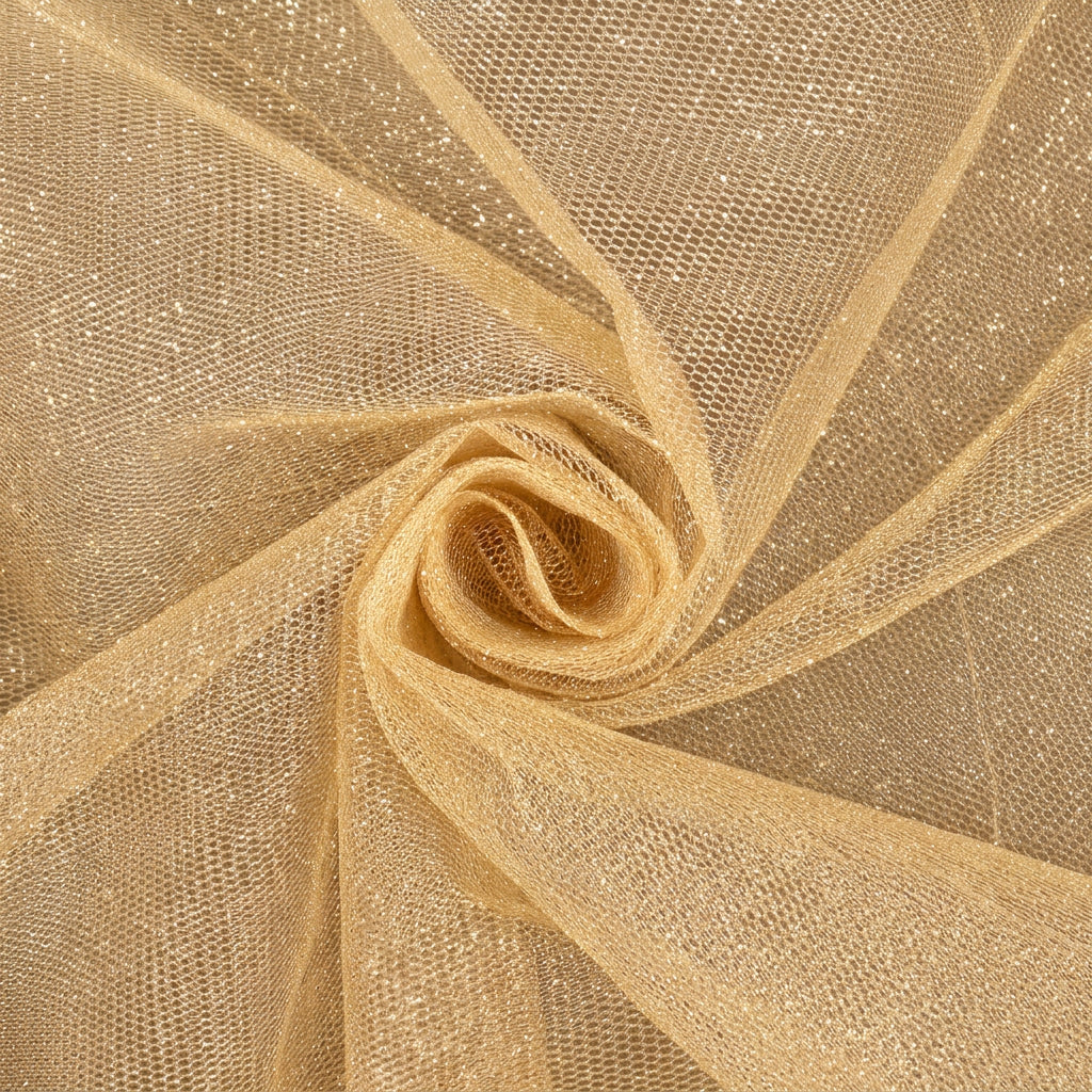 Tulle con glitter oro 1,5 x 1 m Aura