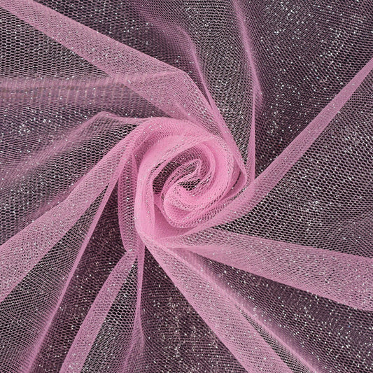Tulle con glitter rosa 1,5 x 1 m Aura