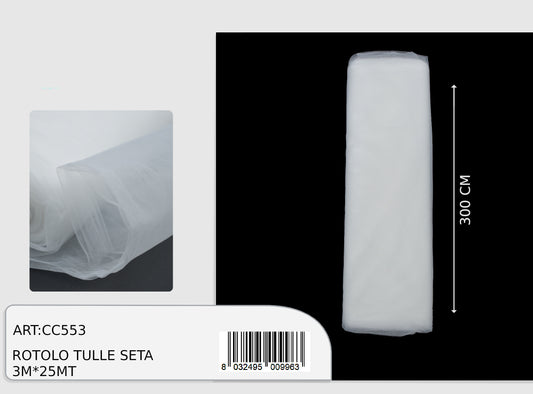 magic tulle seta 3x25mt  (prezzo al metro)