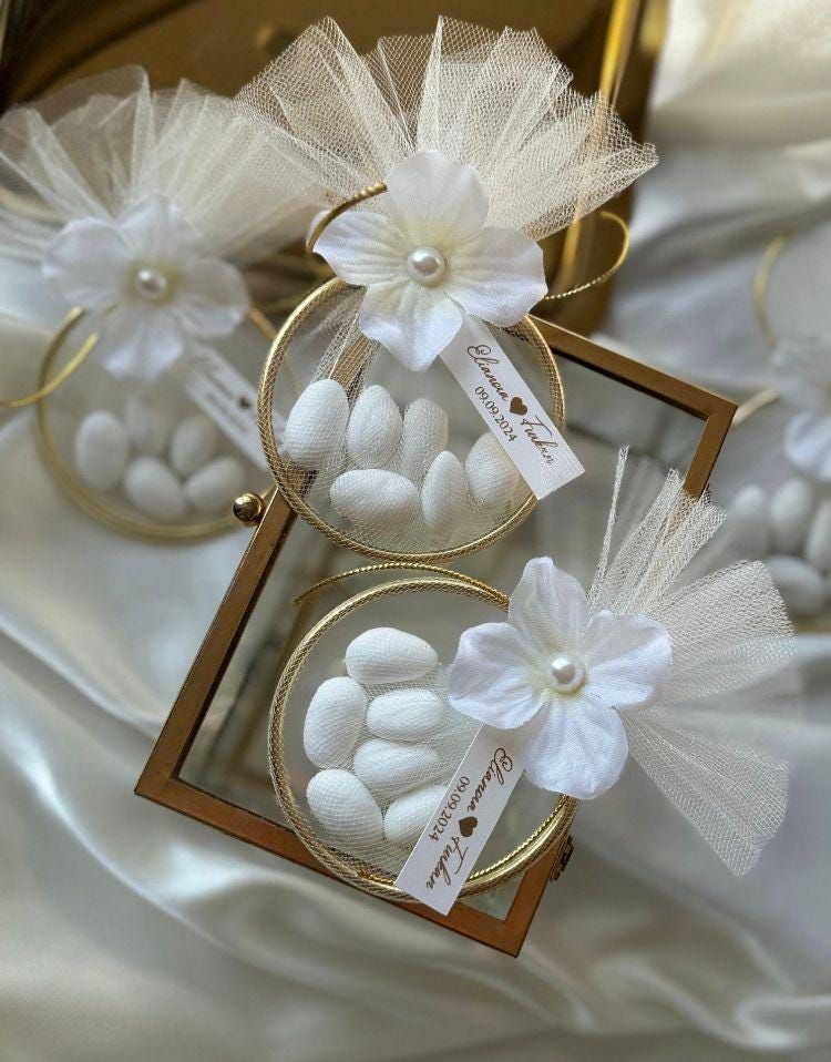Veli in organza quadrati 24x24cm 50pz avorio