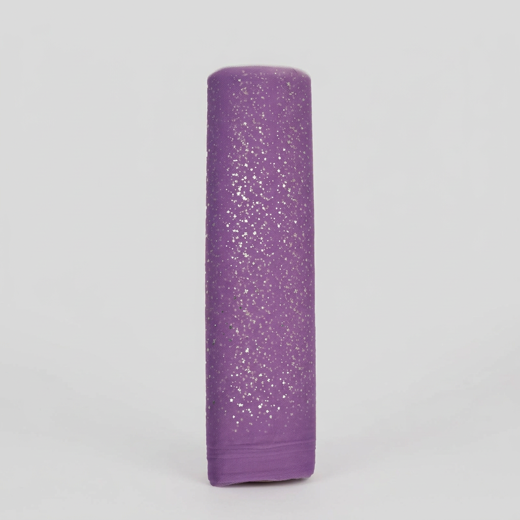 Tulle con stelline lavanda 1,5 x 1 m Aura – dettaglio 1