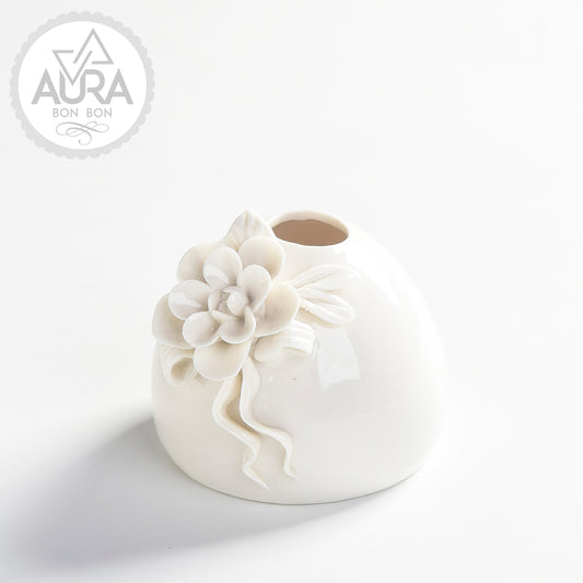 Profumatore con fiore 8,5x8,5x7,8cm