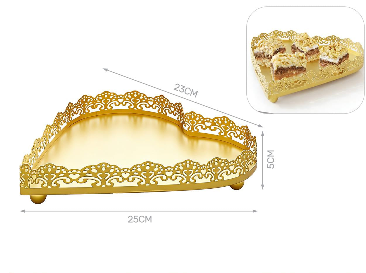 vassoio cuore oro