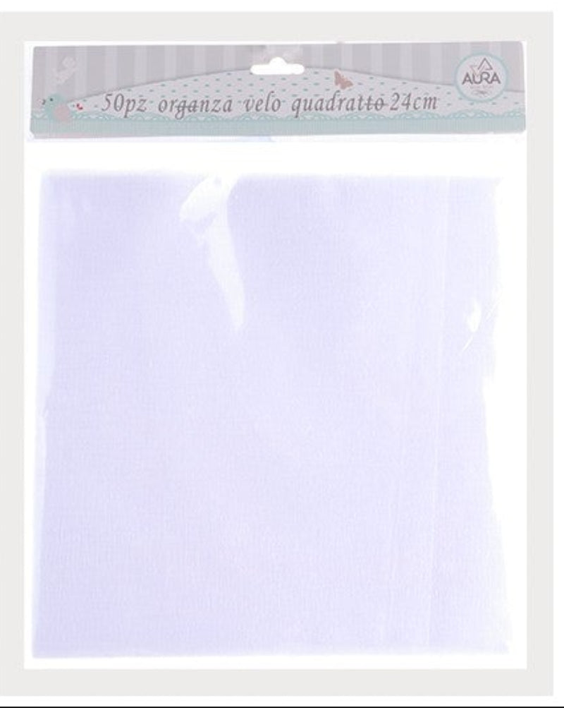 veli confetti bianchi quadrati 50pz
