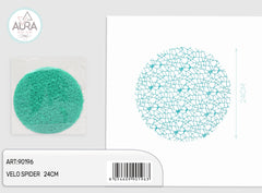 Round spider veil 24cm 25pcs tiffany