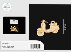 vespa  decorazione in legno 12pz